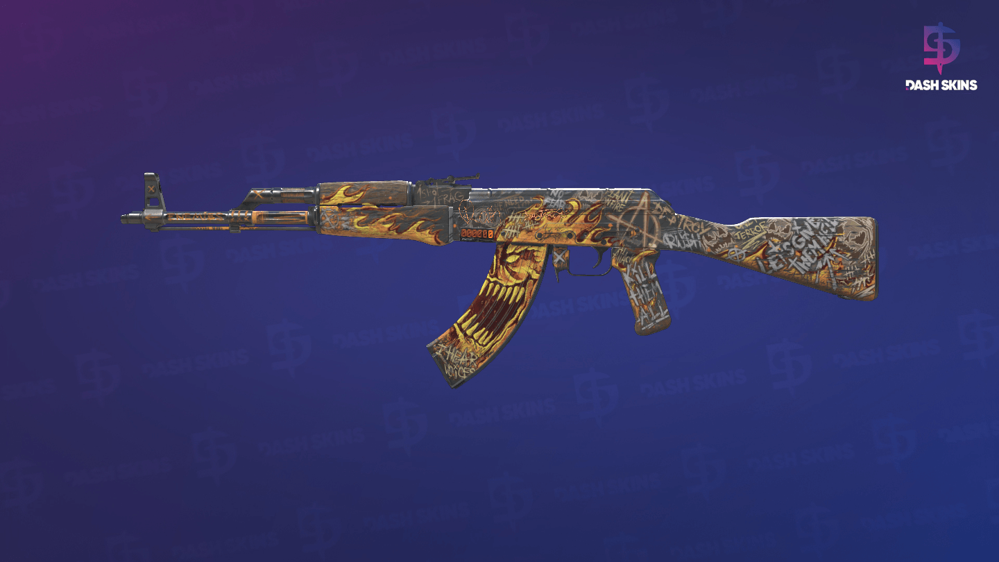 AK-47 (StatTrak™) | Fúria Ardente - Frontside Screenshot