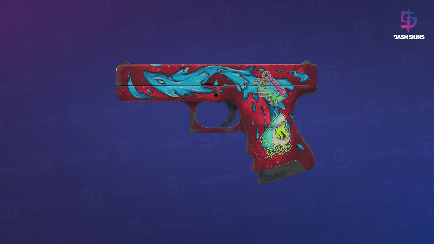 Glock-18 | Water Elemental (Field-Tested) - Frontside Screenshot