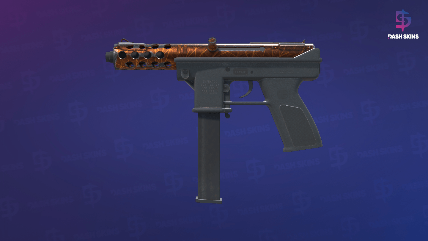 Tec-9 | Red Quartz (Minimal Wear) - Frontside Screenshot