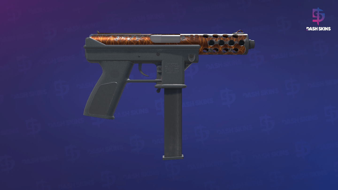 Tec-9 | Red Quartz (Minimal Wear) - Backside Screenshot