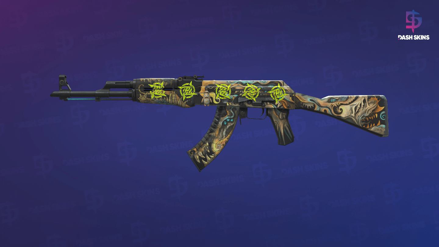 AK-47 | Phantom Disruptor (Well-Worn) - Frontside Screenshot
