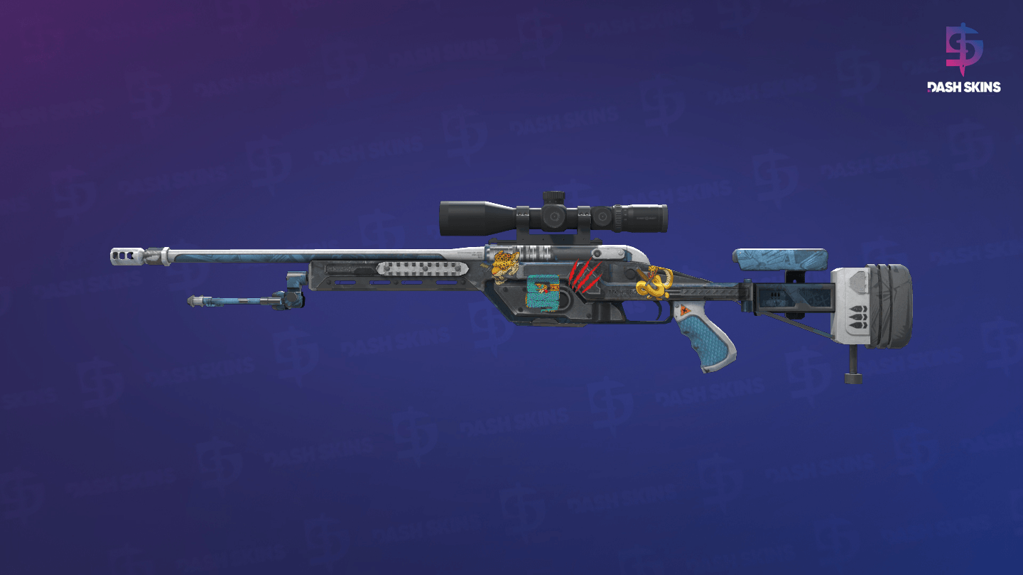 SSG 08 | Ghost Crusader (Well-Worn) - Frontside Screenshot