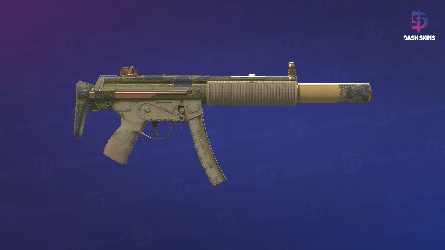 MP5-SD | Savannah Halftone (Well-Worn) - Backside Screenshot