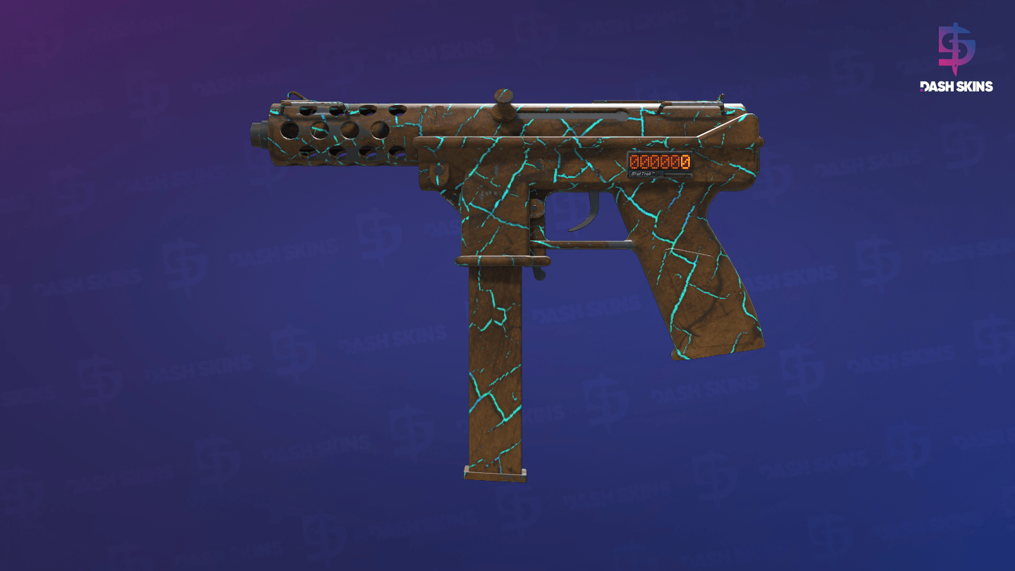 StatTrak™ Tec-9 | Cracked Opal (Field-Tested) - Frontside Screenshot