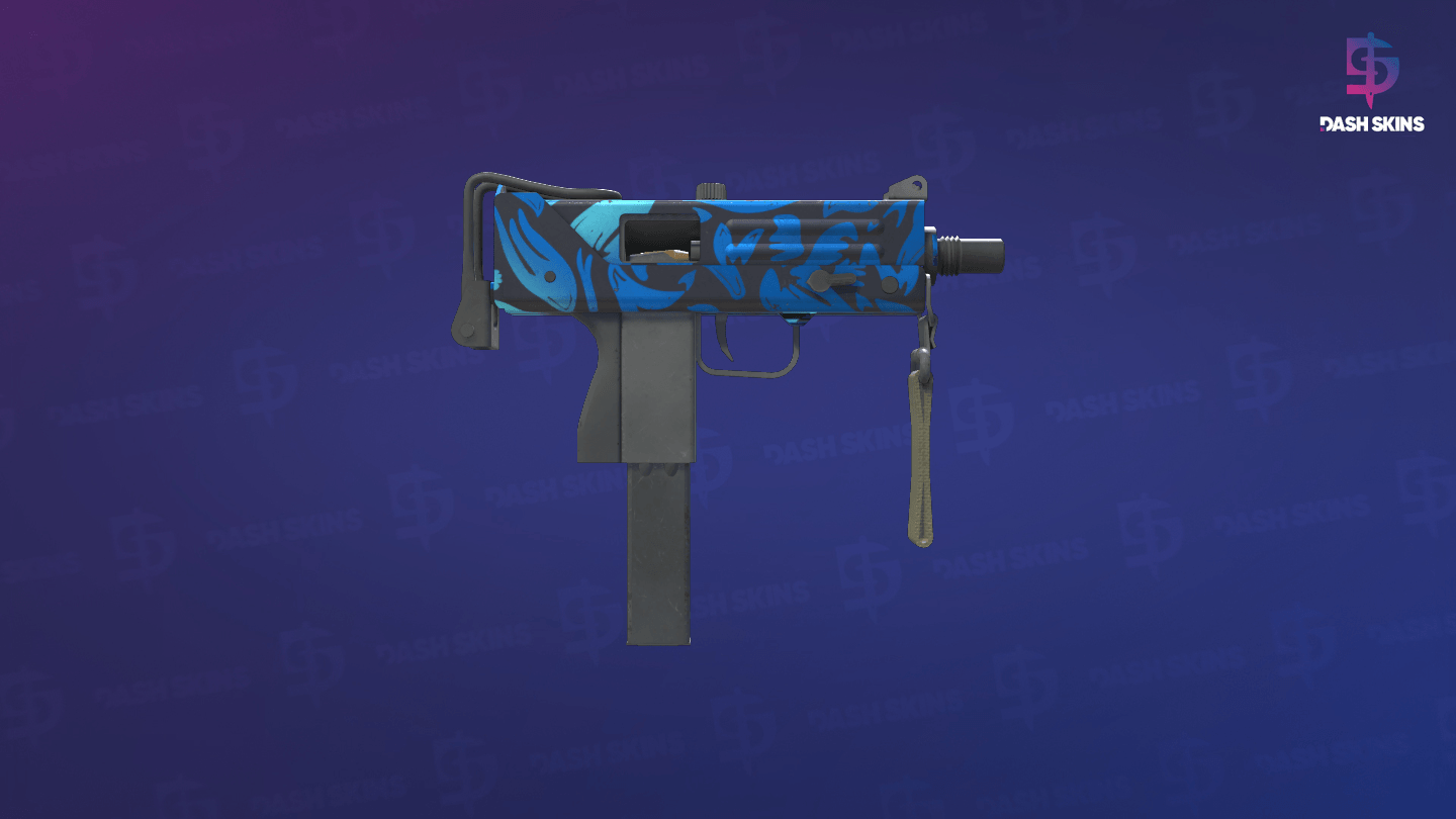MAC-10 | Oceanic (Field-Tested) - Backside Screenshot
