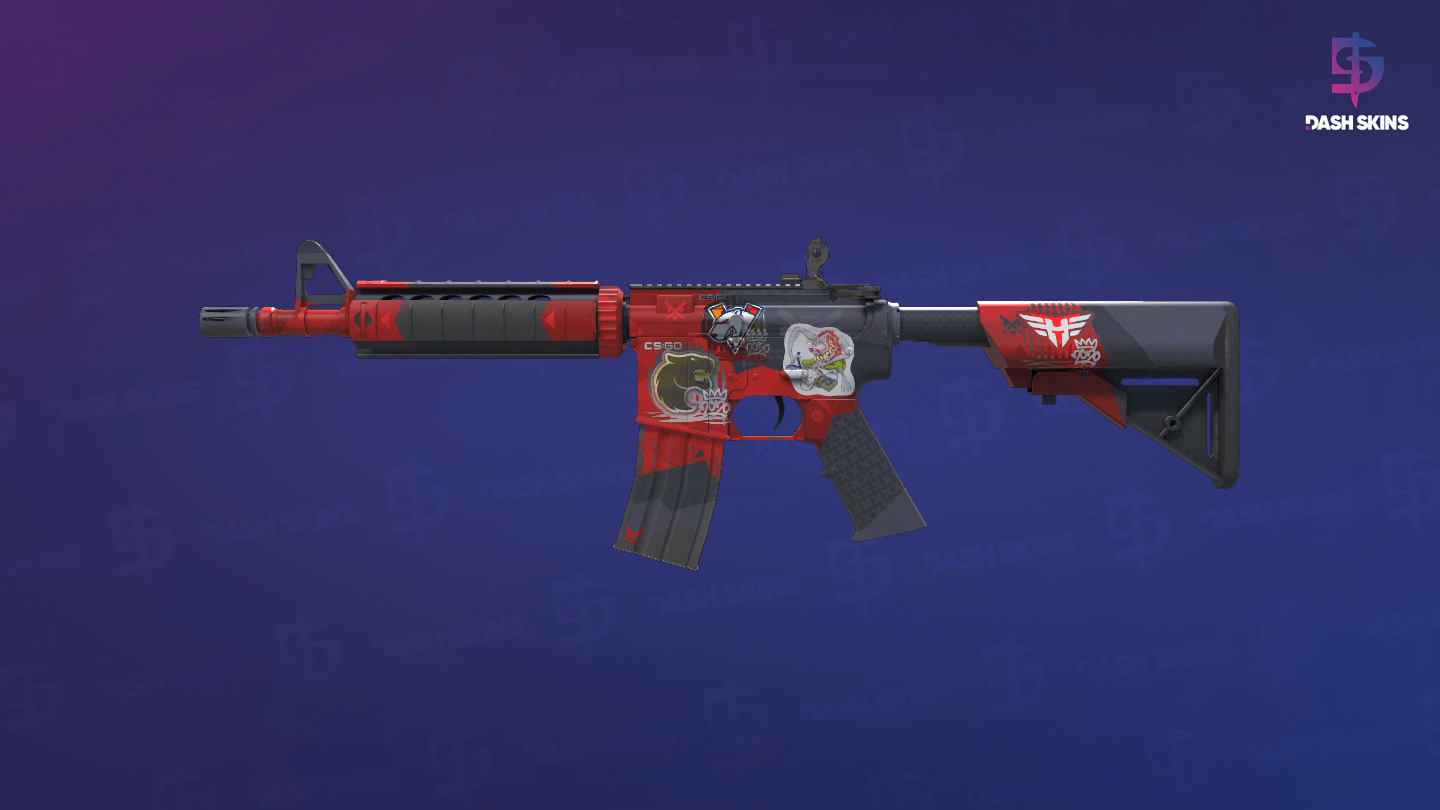 M4A4 | Evil Daimyo (Minimal Wear) - Frontside Screenshot