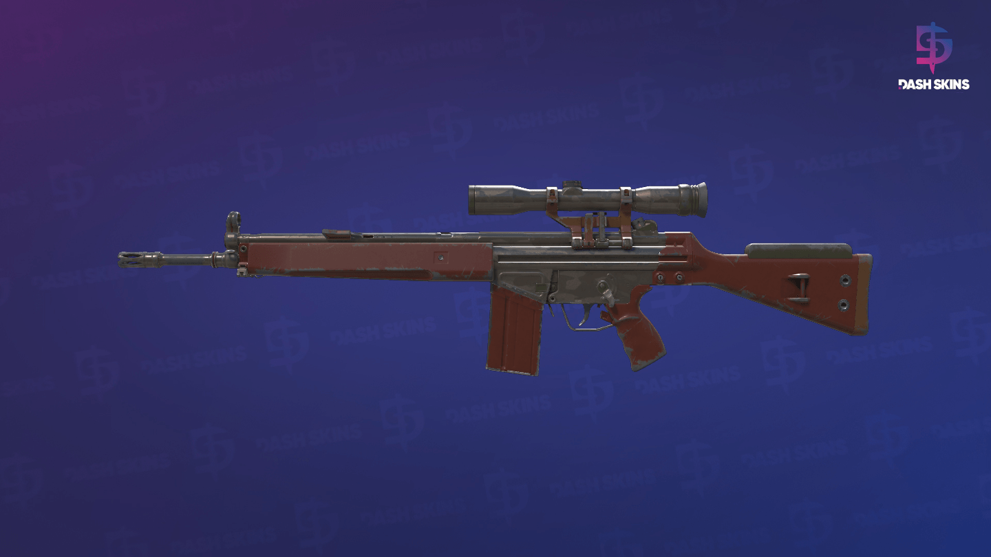 G3SG1 | Red Jasper (Field-Tested) - Frontside Screenshot