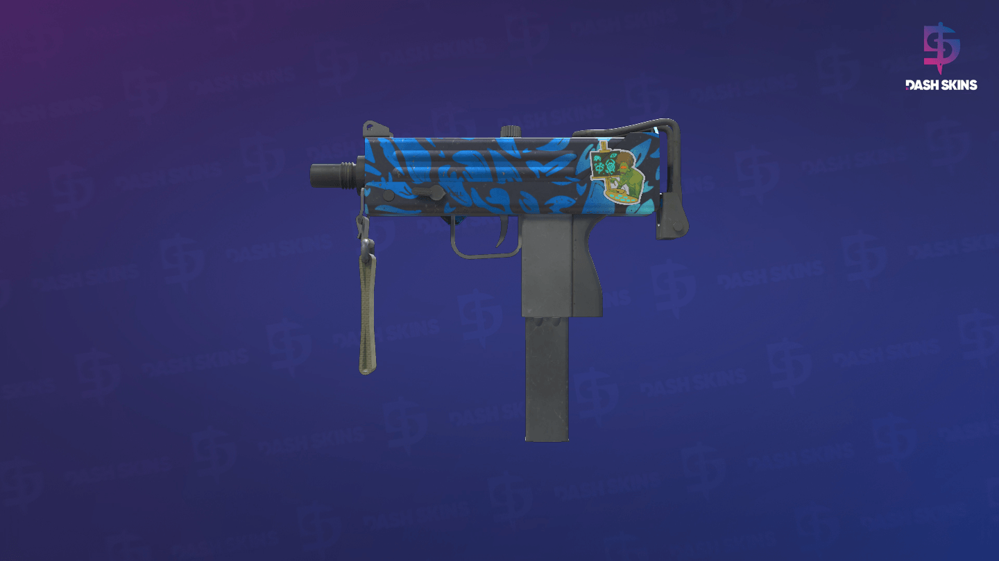 MAC-10 | Oceanic (Field-Tested) - Frontside Screenshot