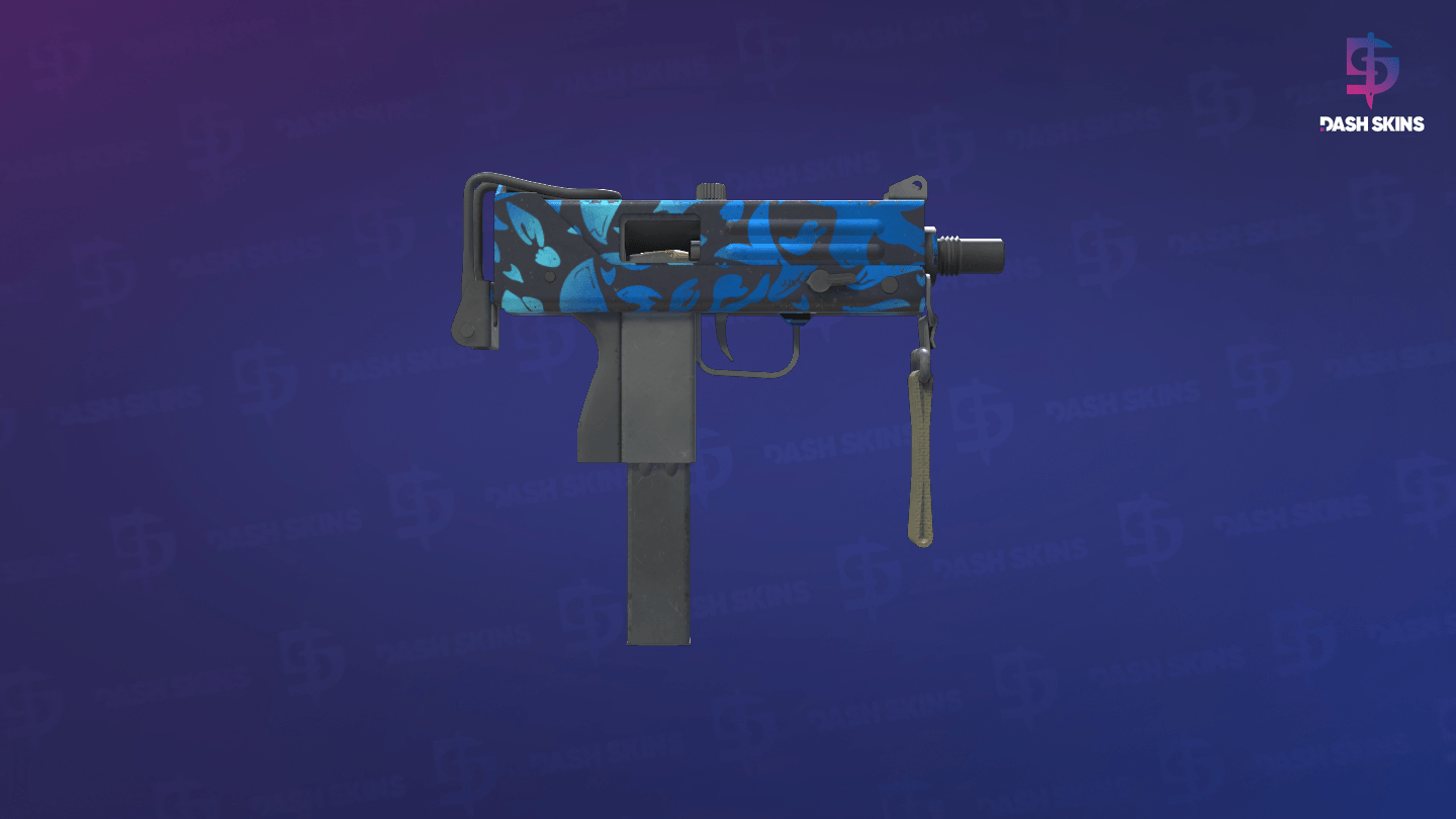 MAC-10 | Oceanic (Field-Tested) - Backside Screenshot