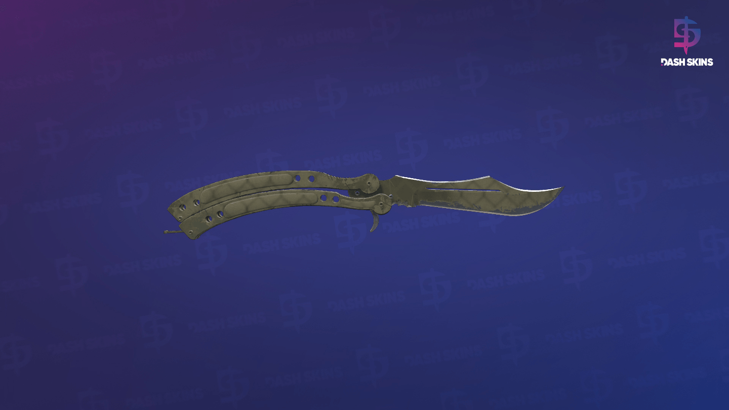 ★ Butterfly Knife | Safari Mesh (Well-Worn) - Backside Screenshot
