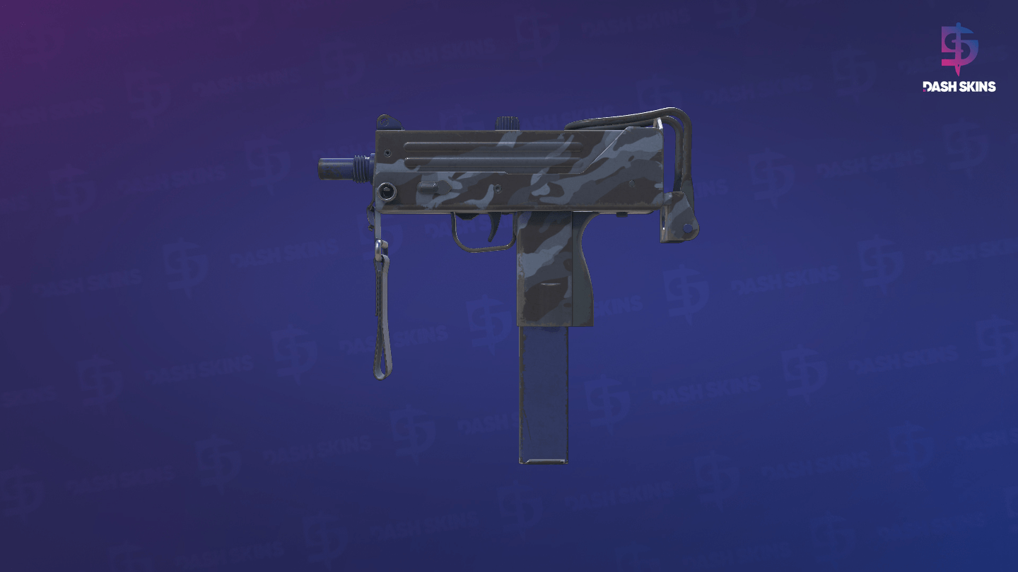 MAC-10 | Storm Camo (Field-Tested) - Frontside Screenshot