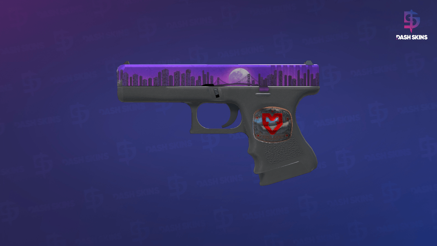 Glock-18 | Moonrise (Minimal Wear) - Frontside Screenshot