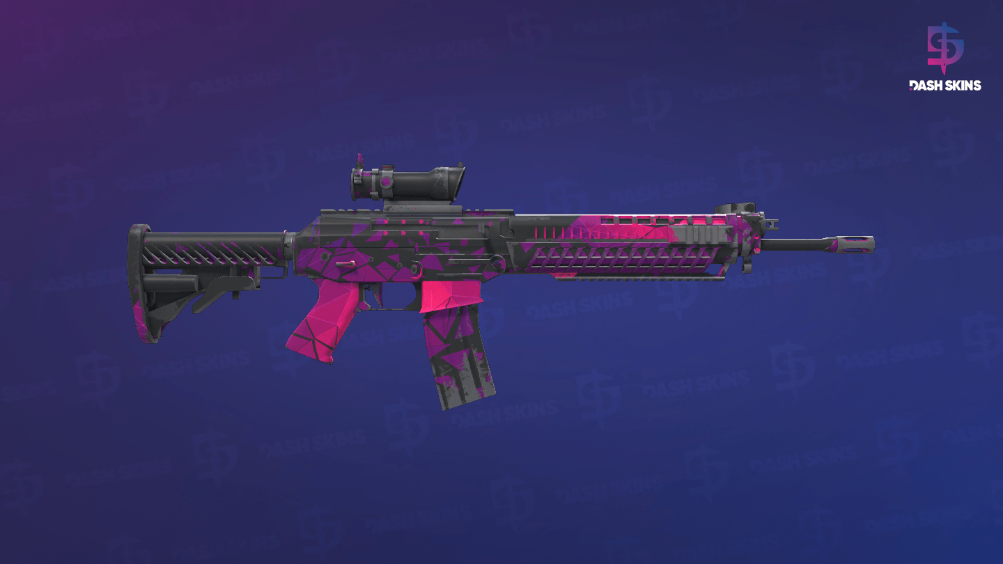 StatTrak™ SG 553 | Pulse (Field-Tested) - Backside Screenshot