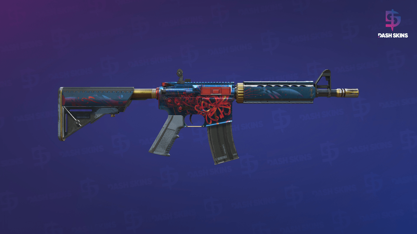 M4A4 | Spider Lily (Field-Tested) - Backside Screenshot