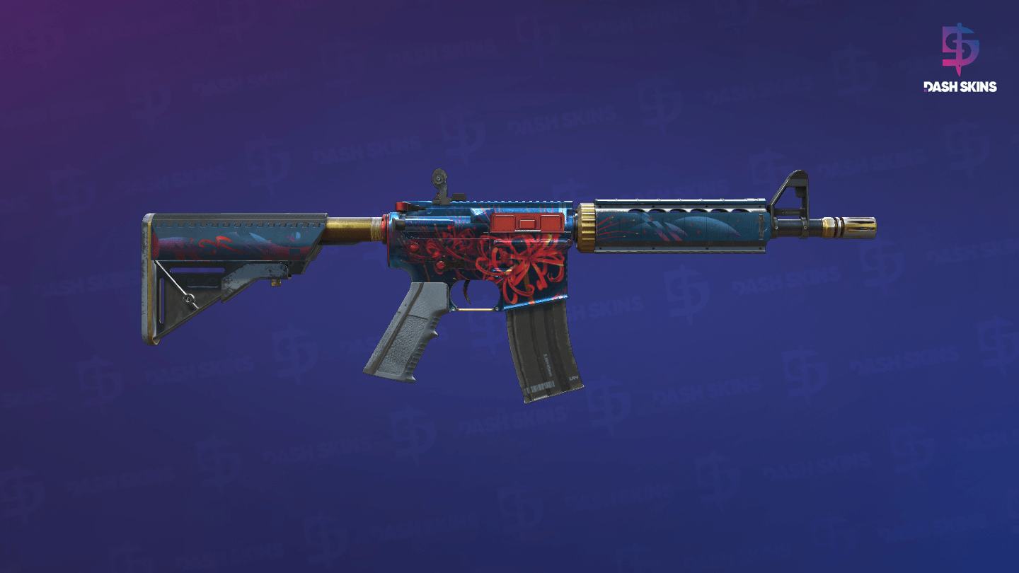 M4A4 | Spider Lily (Field-Tested) - Backside Screenshot