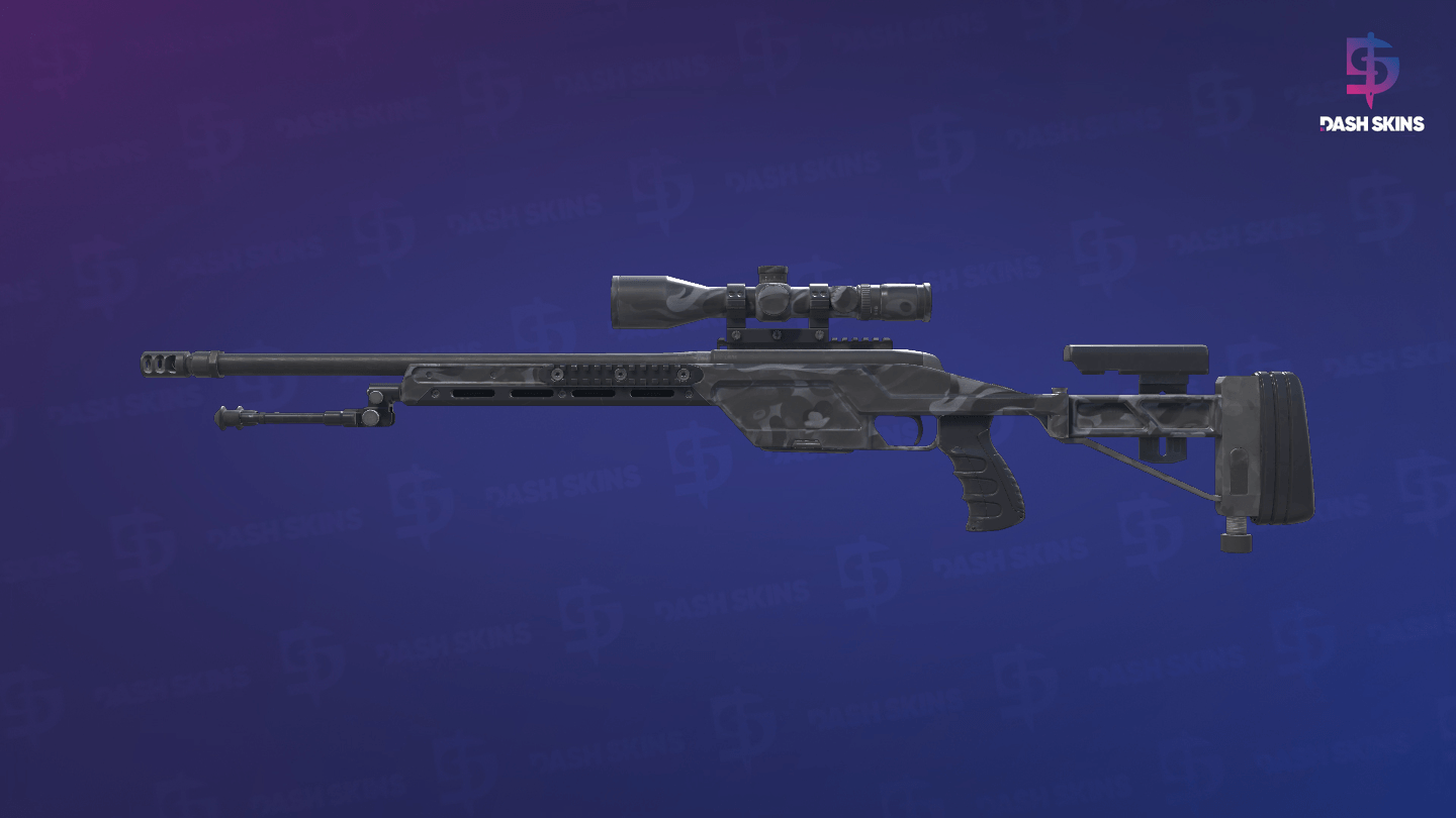 SSG 08 | Grey Smoke (Minimal Wear) - Frontside Screenshot