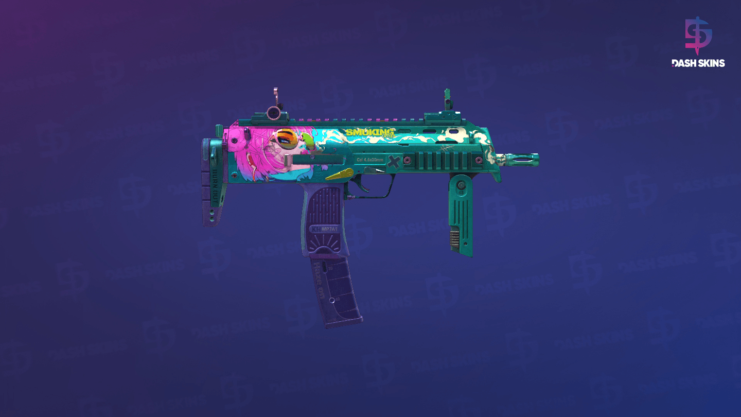 StatTrak™ MP7 | Smoking Kills (Well-Worn) - Backside Screenshot