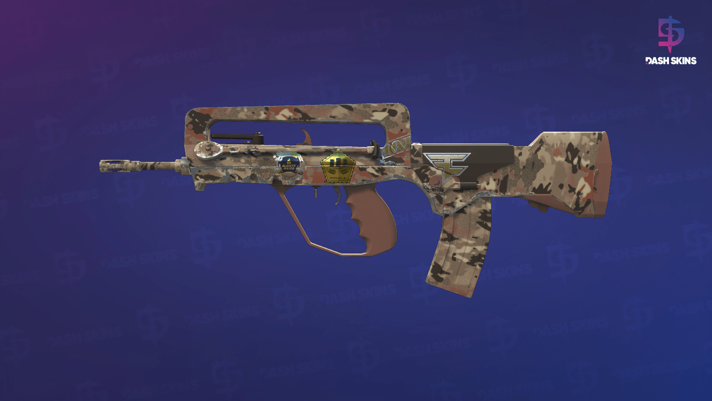 Souvenir FAMAS | CaliCamo (Factory New) - Frontside Screenshot