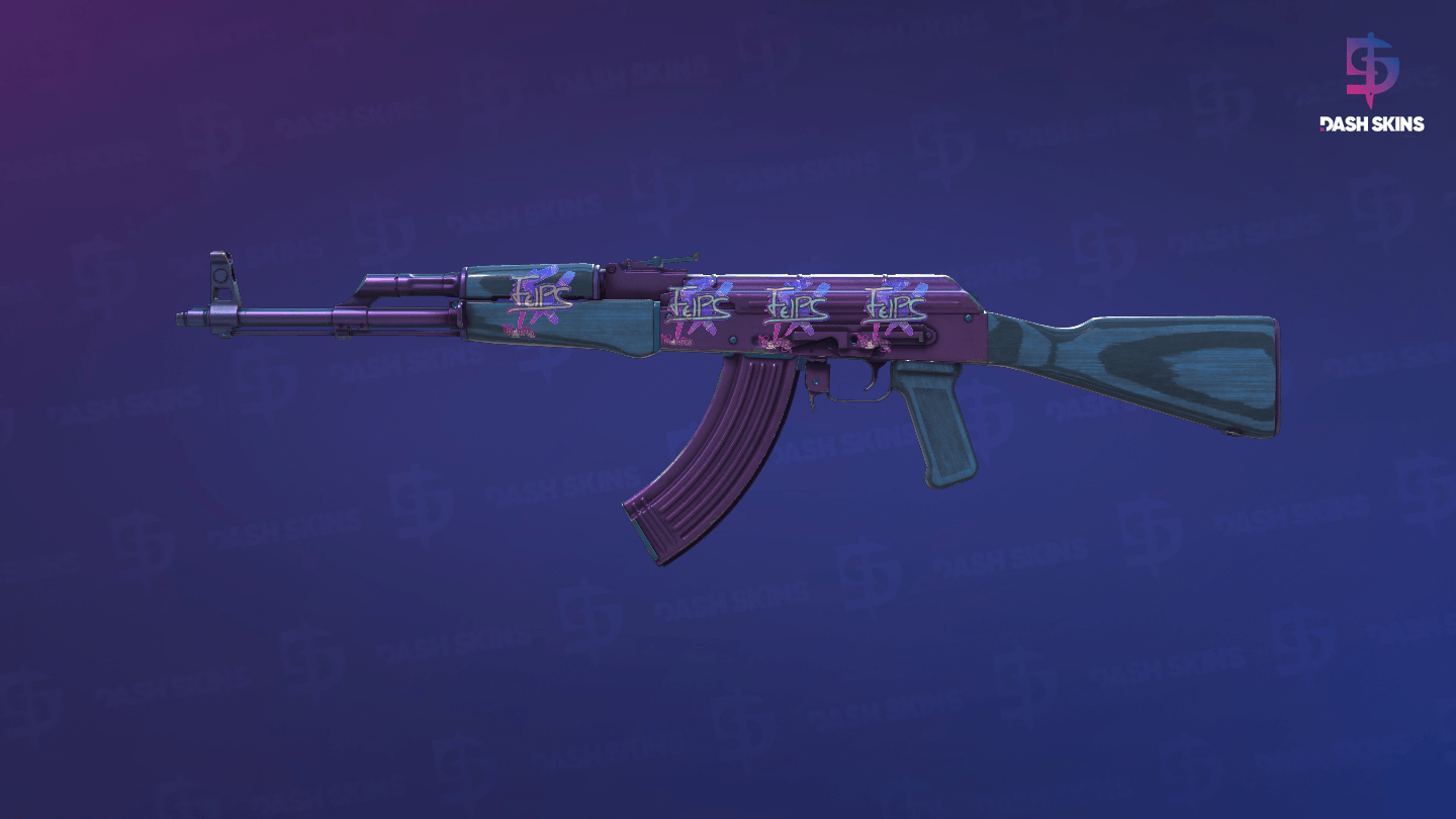AK-47 | Midnight Laminate (Field-Tested) - Frontside Screenshot
