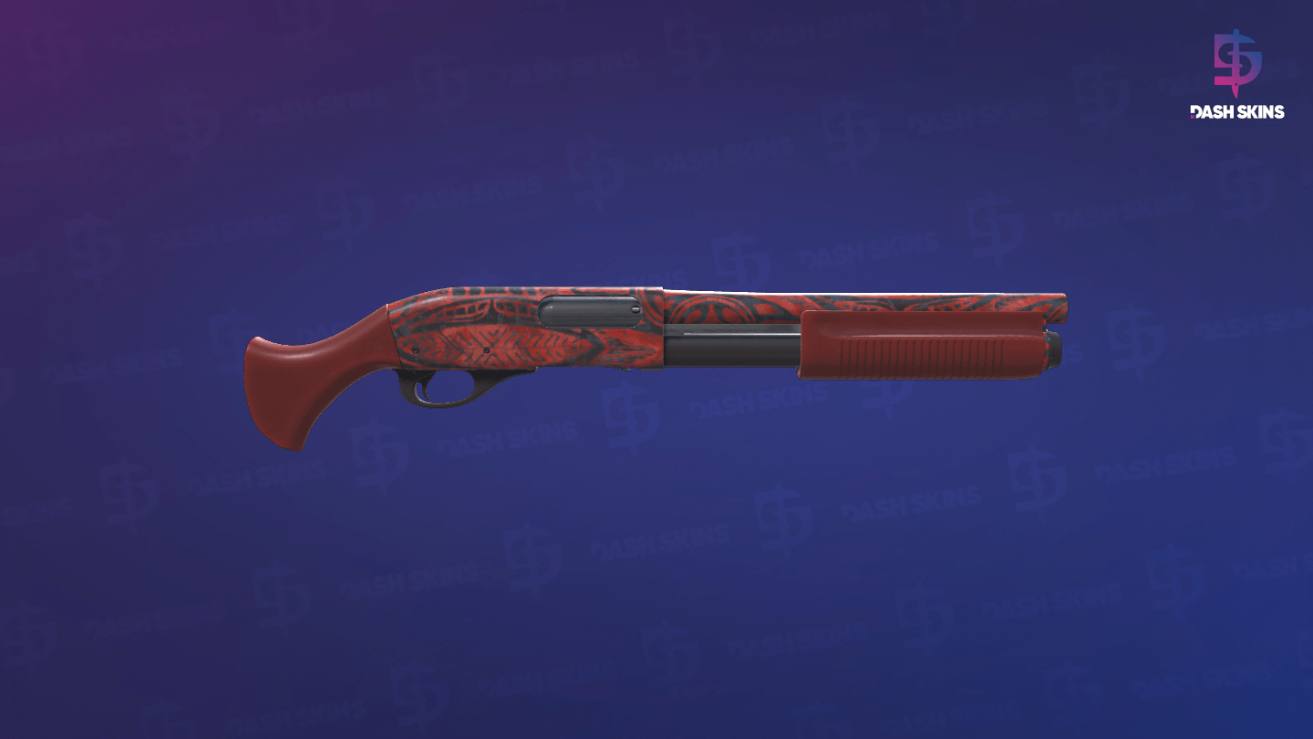 Sawed-Off | Crimson Batik (Minimal Wear) - Backside Screenshot