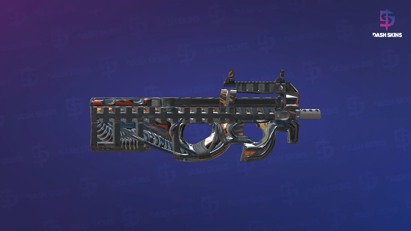 P90 | Vent Rush (Minimal Wear) - Backside Screenshot