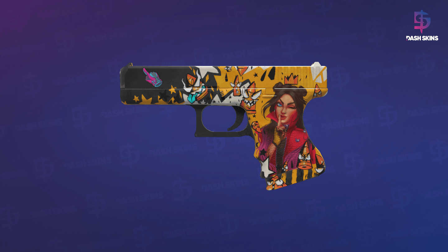 Glock-18 | Bullet Queen (Minimal Wear) - Frontside Screenshot