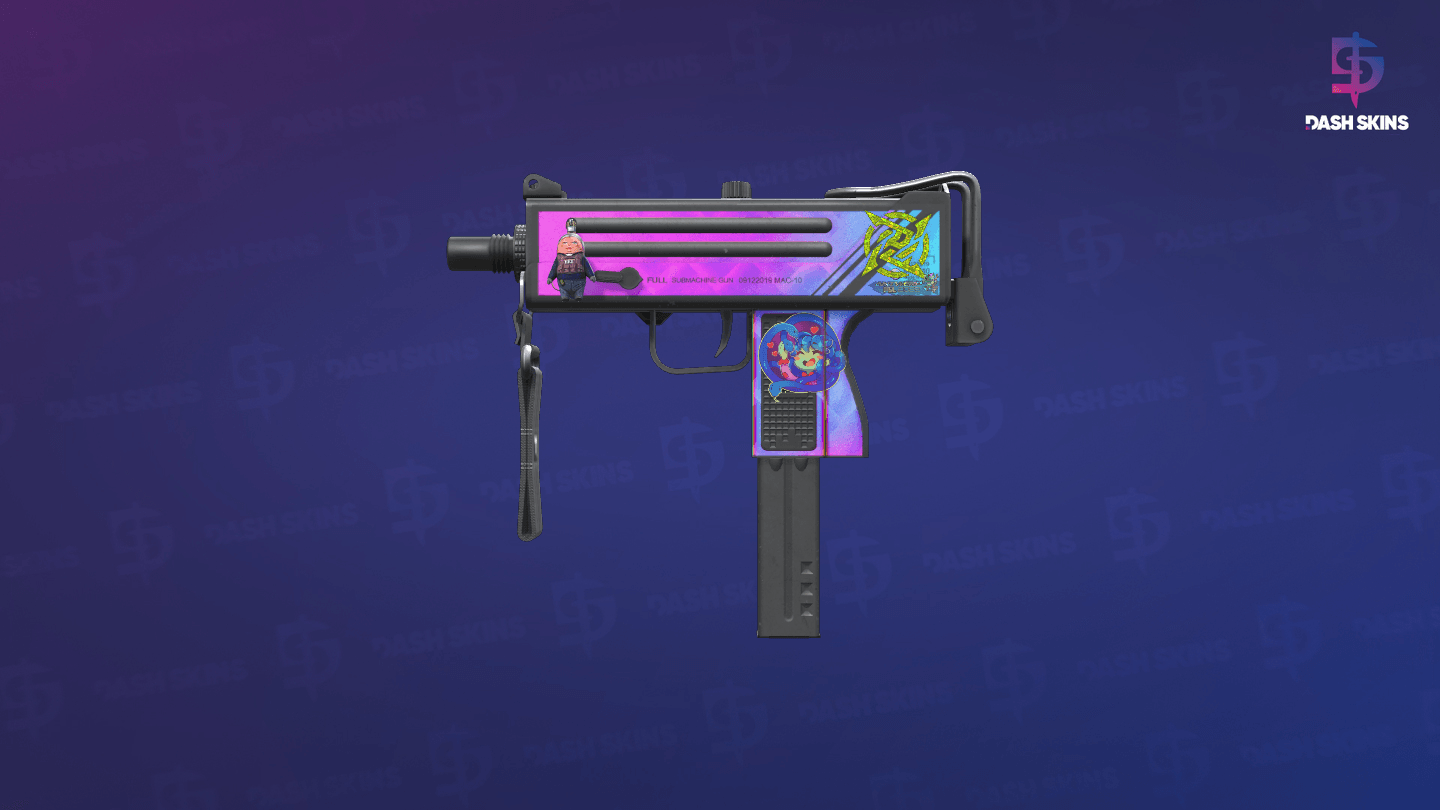 MAC-10 | Disco Tech (Field-Tested) - Frontside Screenshot