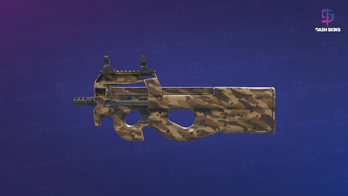 P90 | Desert Halftone (Factory New) - Frontside Screenshot