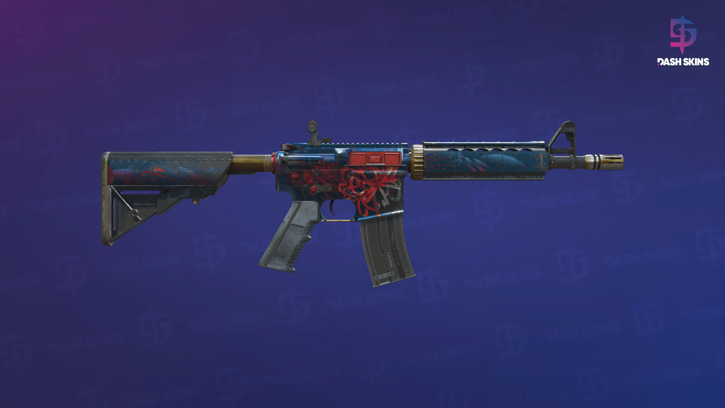 M4A4 | Spider Lily (Battle-Scarred) - Backside Screenshot