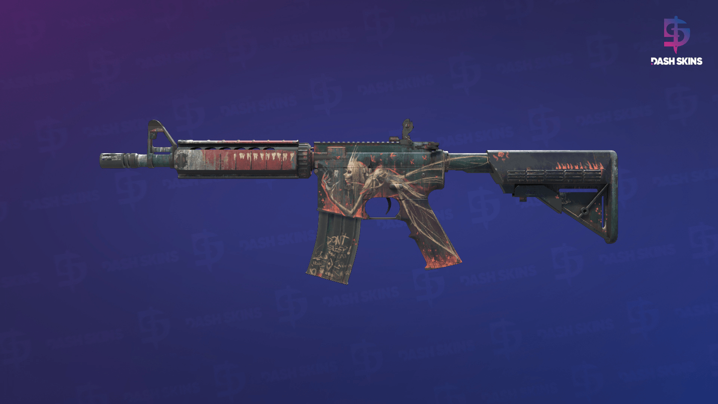 M4A4 | Tooth Fairy (Battle-Scarred) - Frontside Screenshot