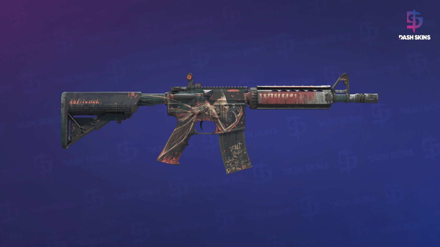 M4A4 | Tooth Fairy (Battle-Scarred) - Backside Screenshot