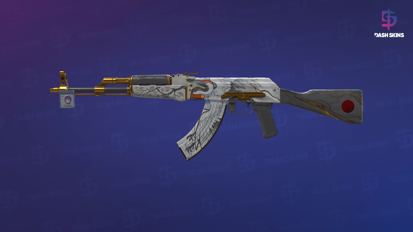 StatTrak™ AK-47 | Crane Flight (Field-Tested) - Frontside Screenshot