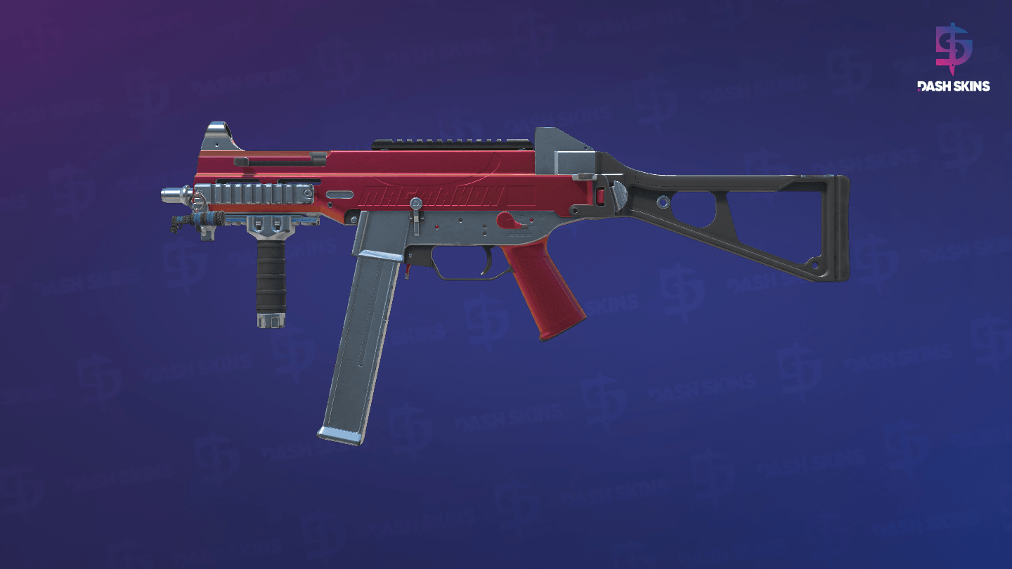 UMP-45 | Crimson Foil (Field-Tested) - Frontside Screenshot