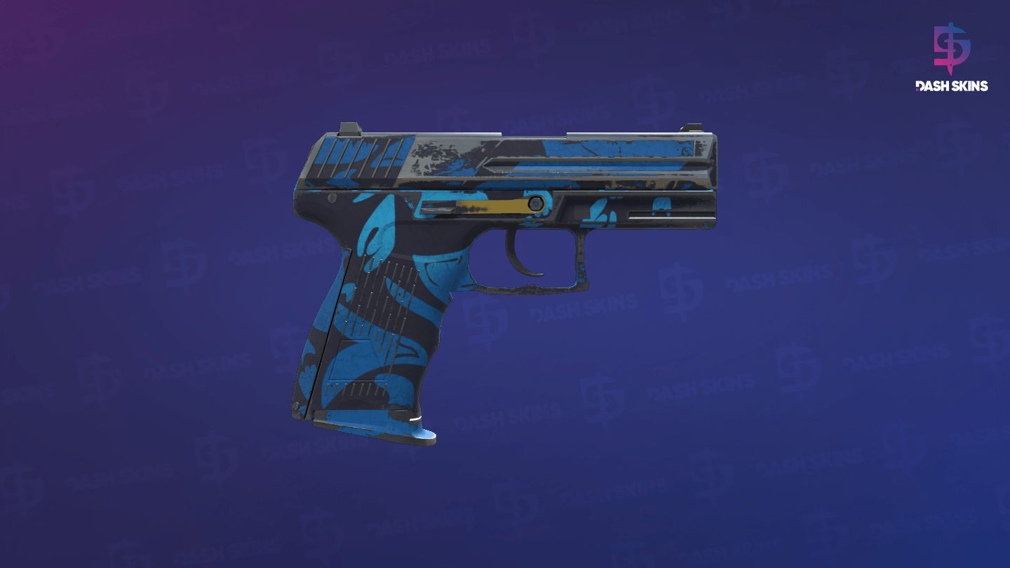 P2000 | Oceanic (Well-Worn) - Backside Screenshot