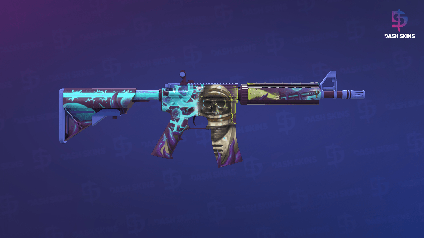 M4A4 | Desolate Space (Minimal Wear) - Backside Screenshot