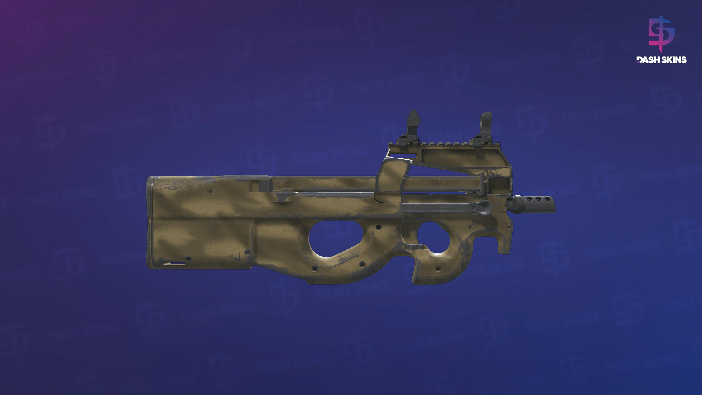 P90 | Sand Spray (Field-Tested) - Backside Screenshot