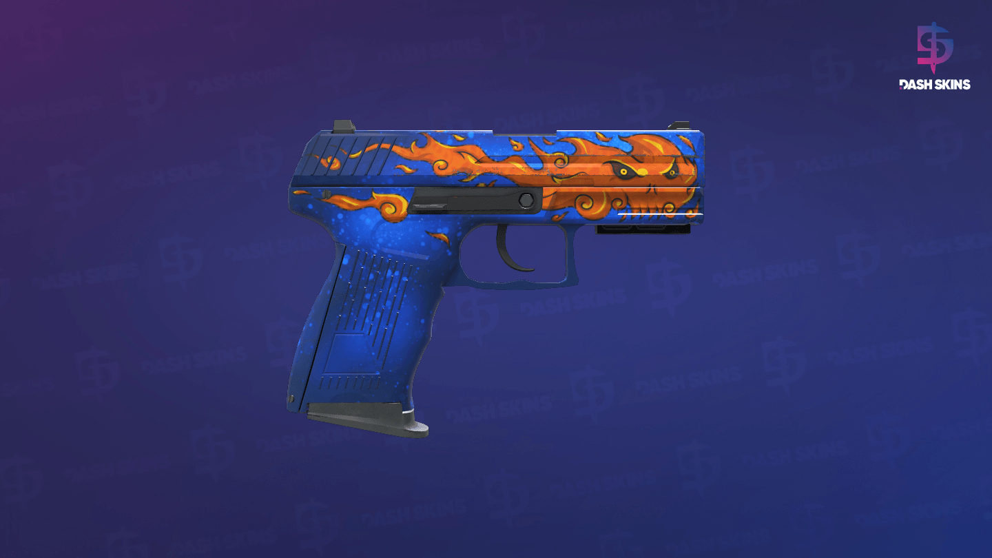 StatTrak™ P2000 | Fire Elemental (Minimal Wear) - Backside Screenshot