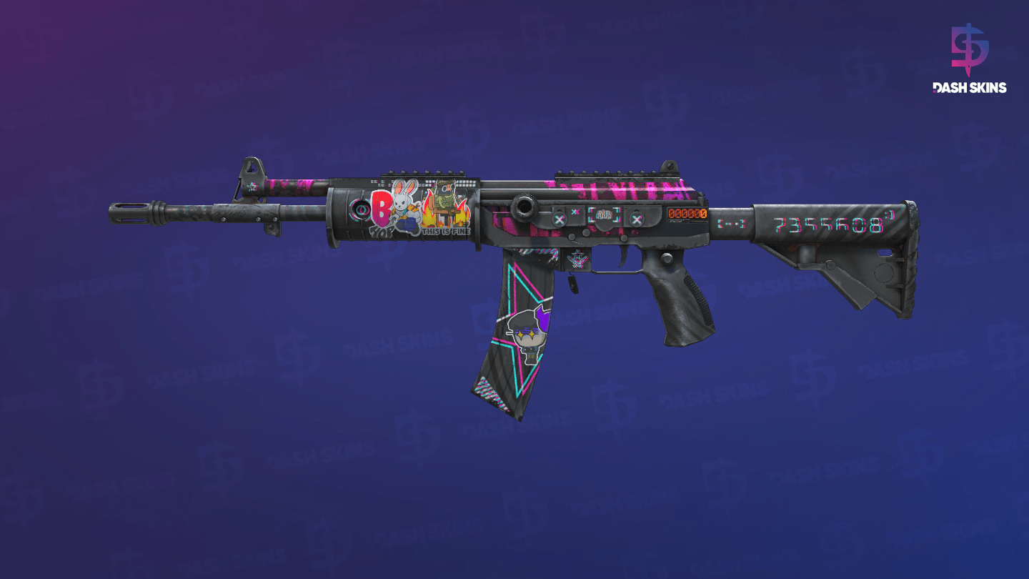 StatTrak™ Galil AR | Chromatic Aberration (Battle-Scarred) - Frontside Screenshot