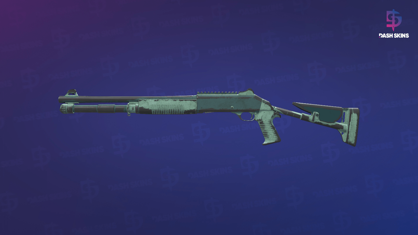 XM1014 | Blue Spruce (Battle-Scarred) - Frontside Screenshot
