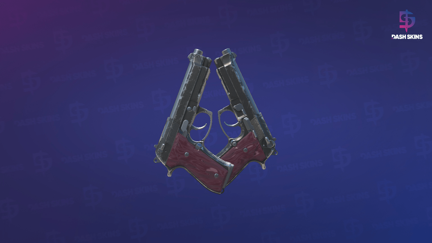 Dual Berettas | BorDeux (Field-Tested) - Frontside Screenshot