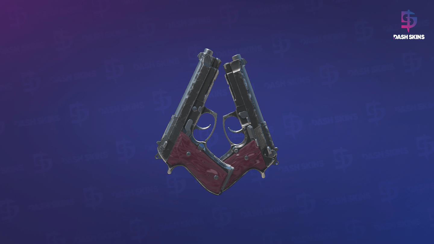 Dual Berettas | BorDeux (Field-Tested) - Backside Screenshot