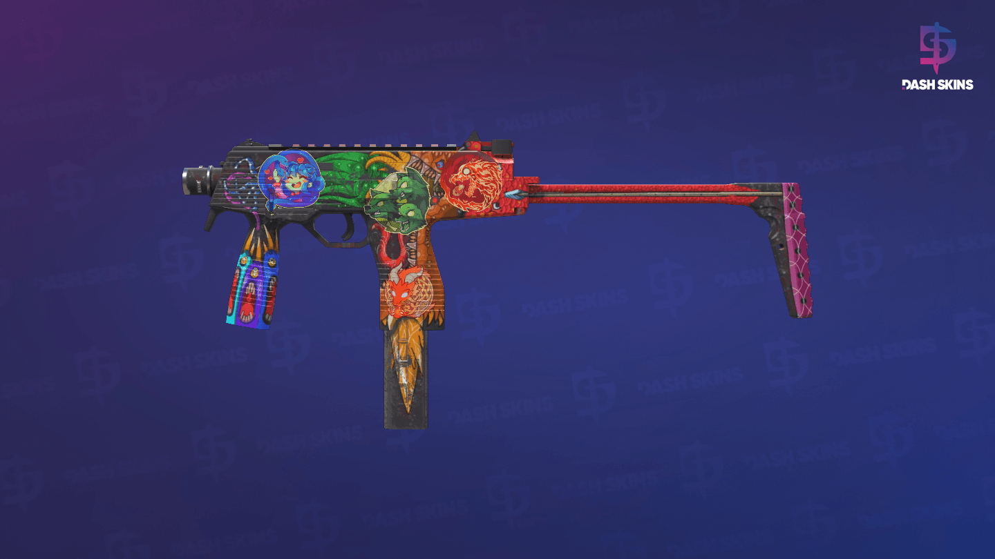 MP9 | Food Chain (Well-Worn) - Frontside Screenshot