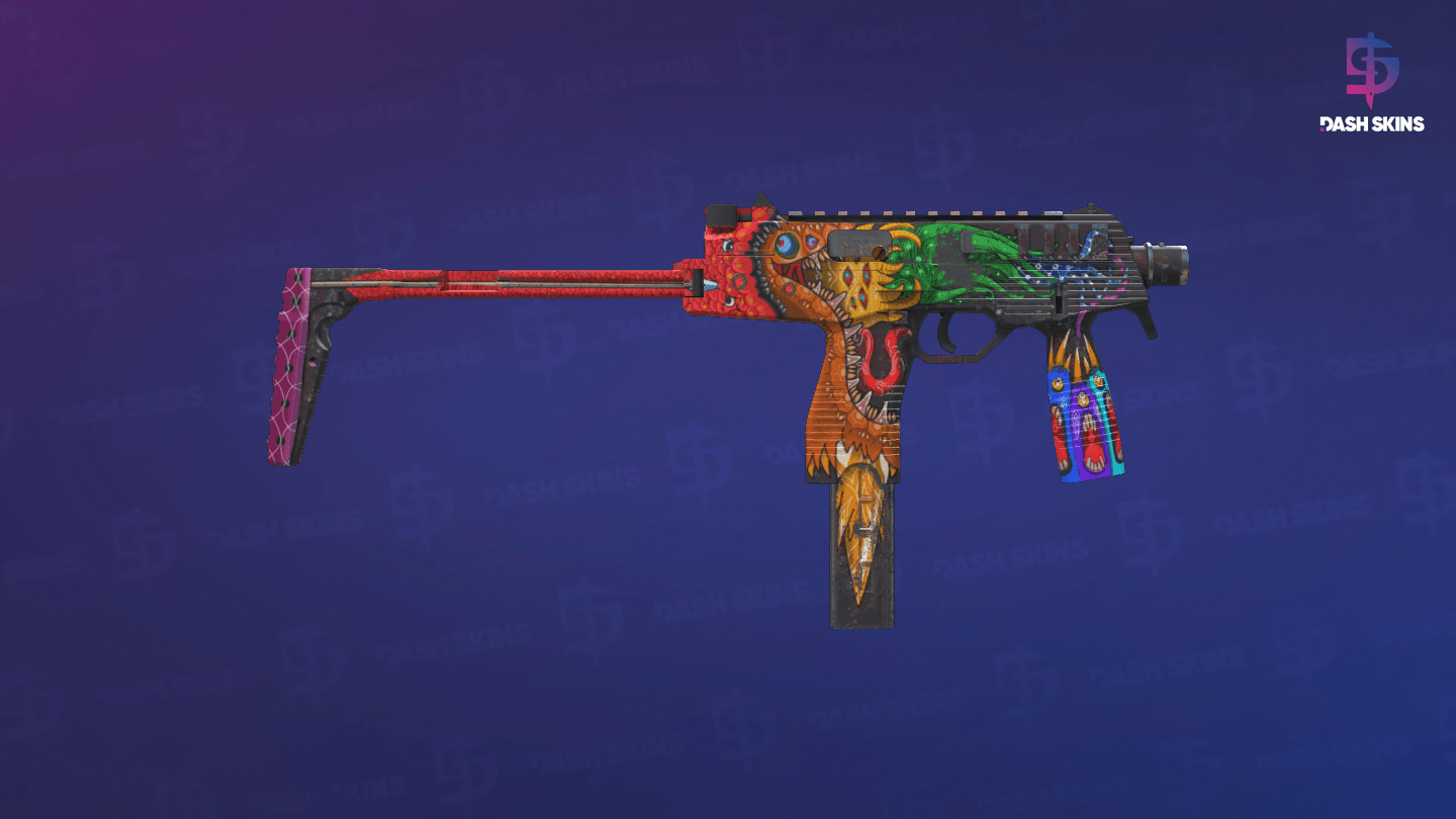 MP9 | Food Chain (Well-Worn) - Backside Screenshot
