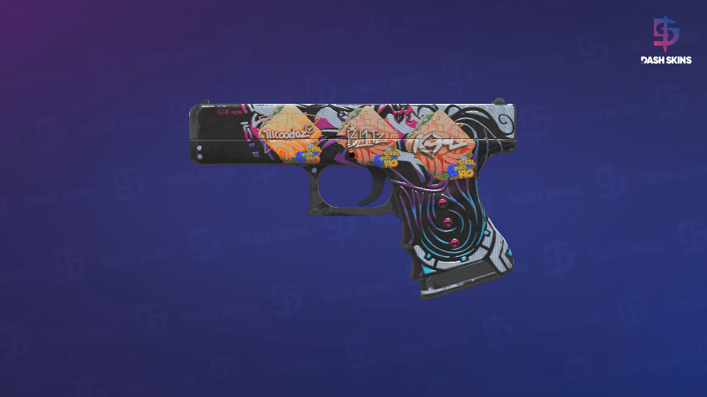 Glock-18 | Neo-Noir (Field-Tested) - Frontside Screenshot
