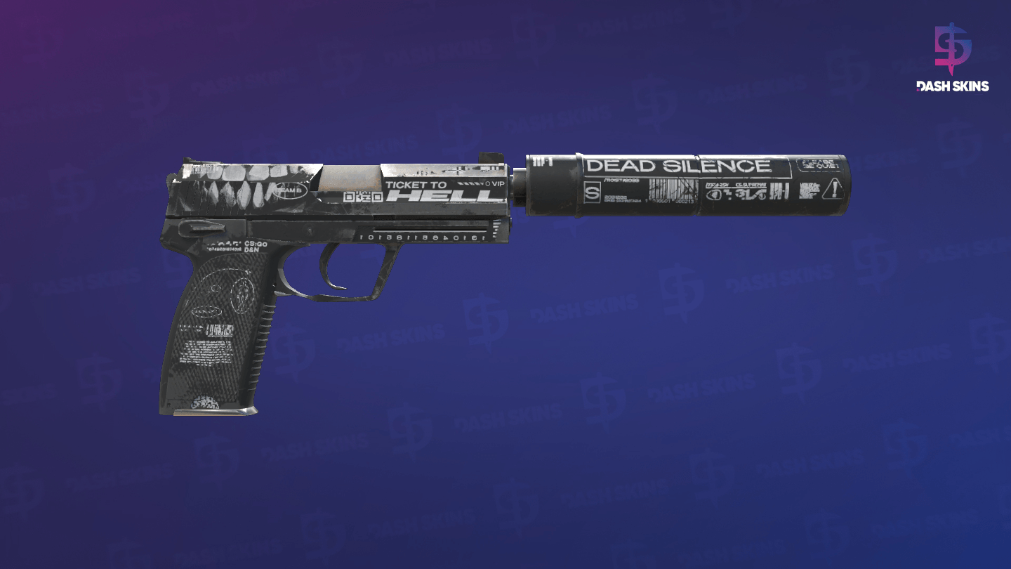 USP-S | Ticket to Hell (Field-Tested) - Backside Screenshot