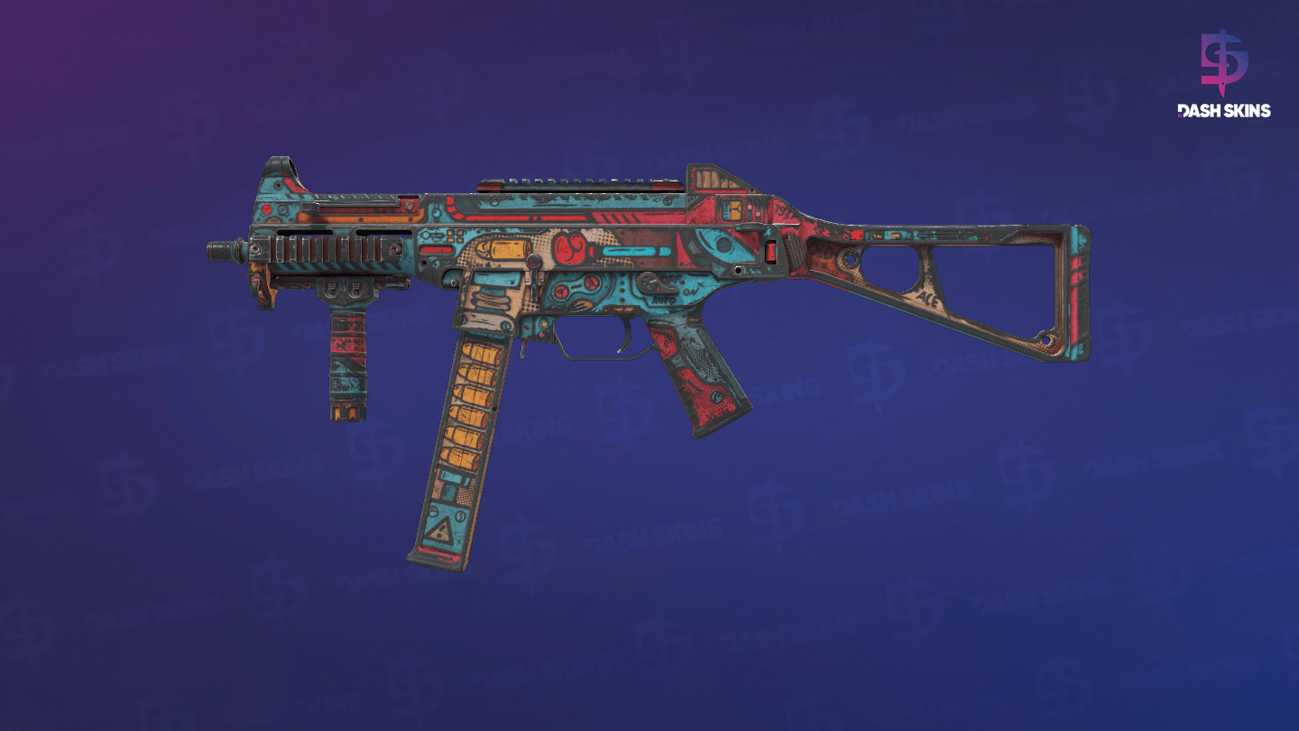 UMP-45 | K.O. Factory (Battle-Scarred) - Frontside Screenshot