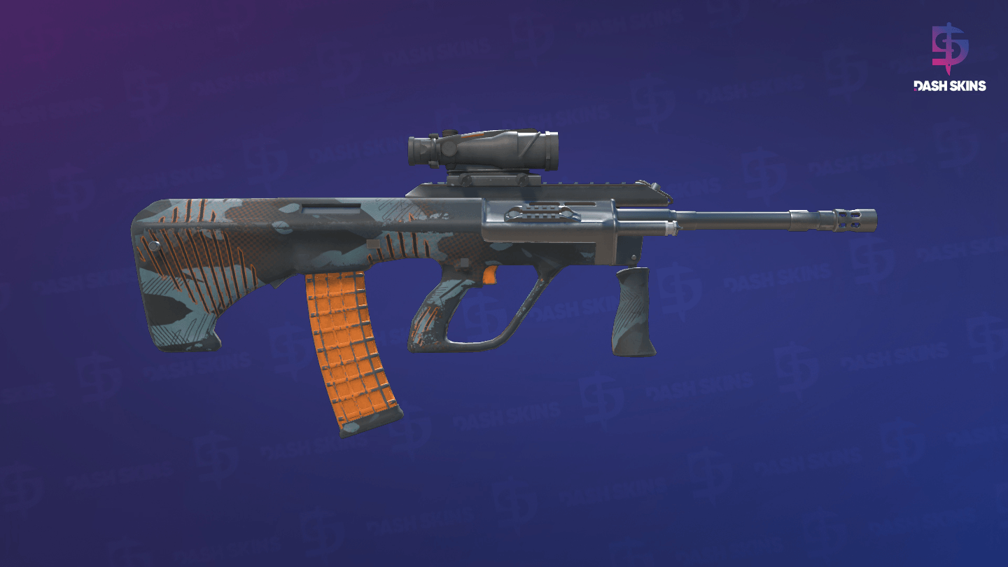 StatTrak™ AUG | Amber Slipstream (Field-Tested) - Backside Screenshot