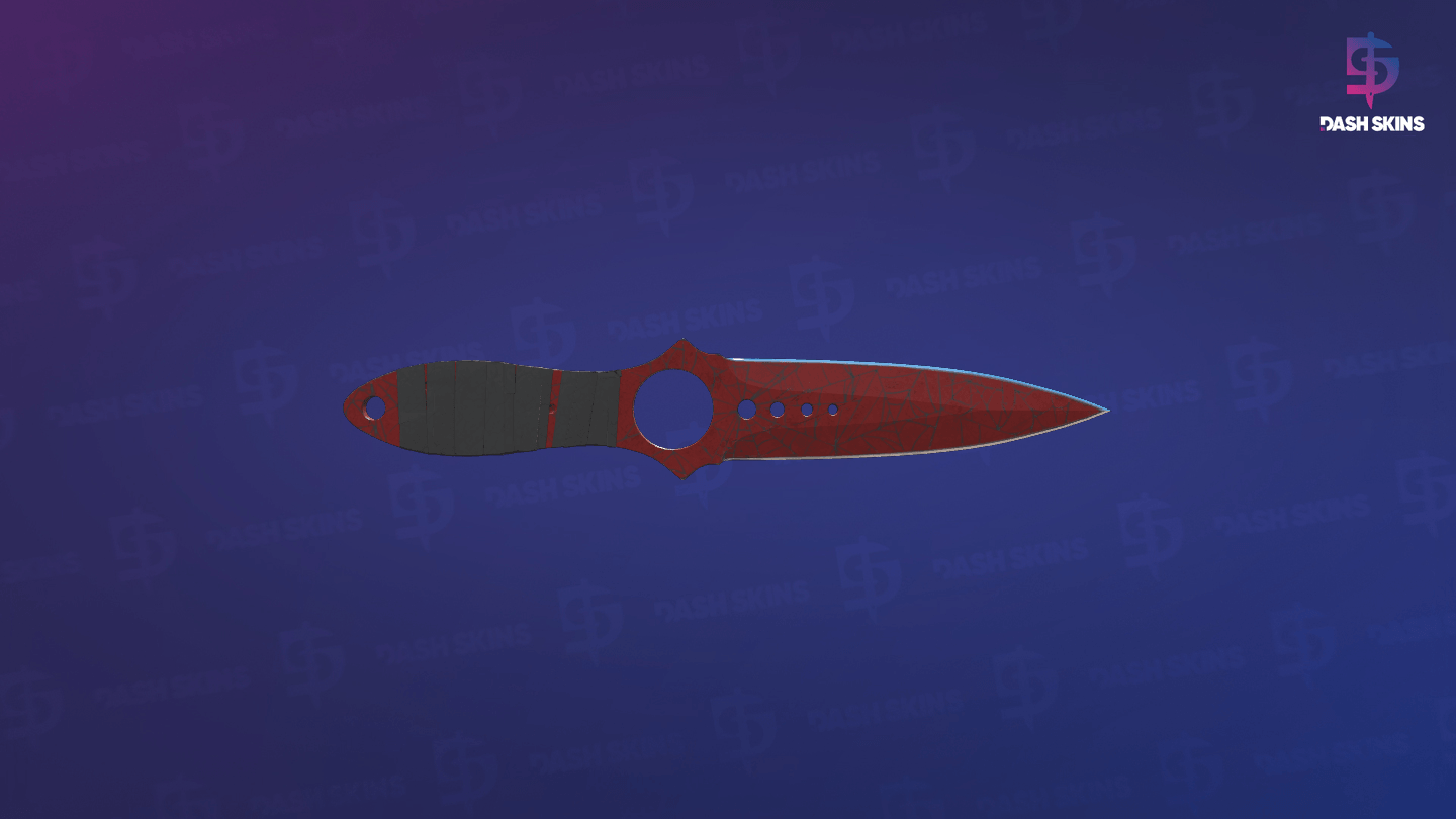 ★ Skeleton Knife | Crimson Web (Battle-Scarred) - Frontside Screenshot