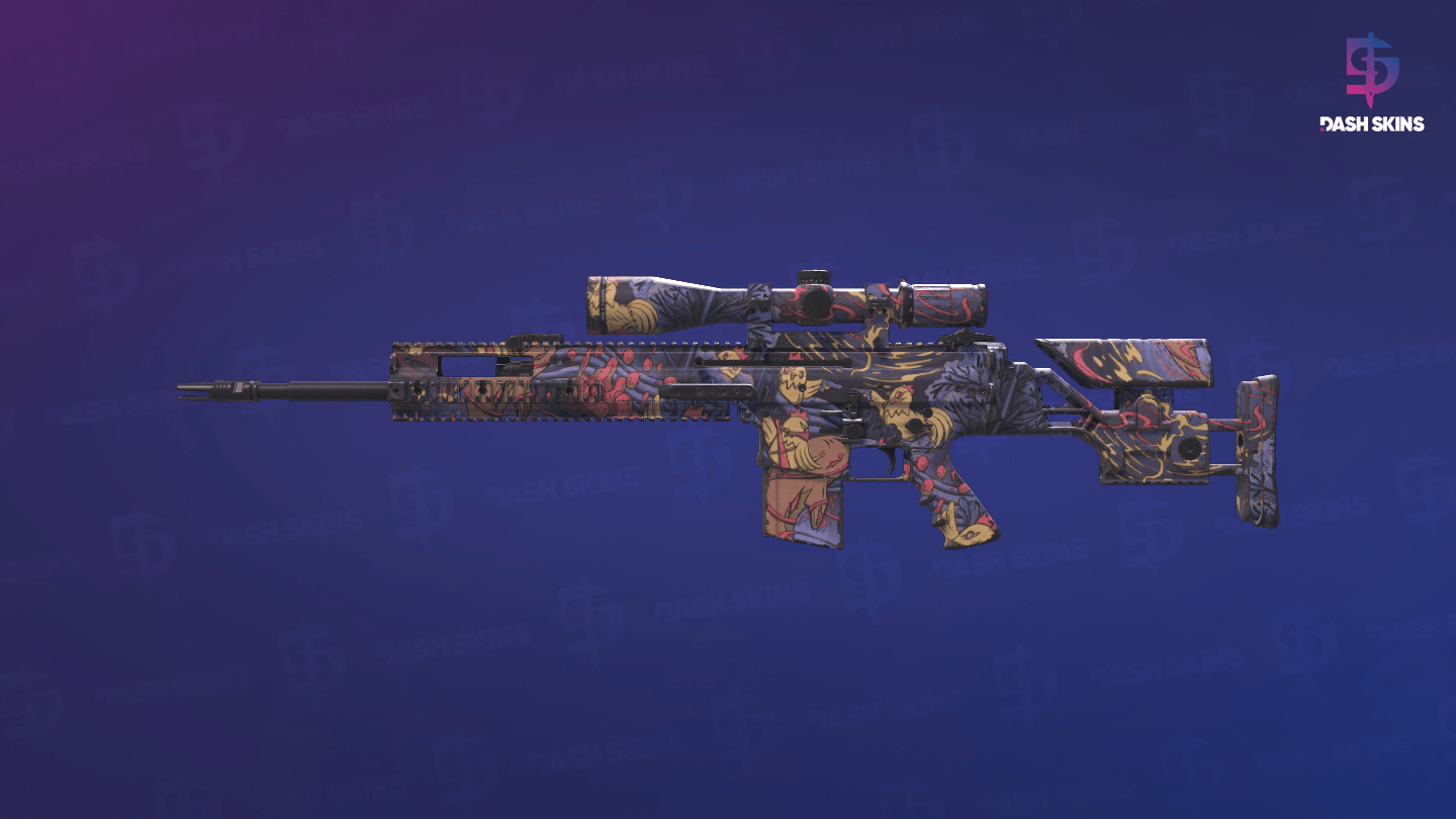 SCAR-20 | Poultrygeist (Field-Tested) - Frontside Screenshot