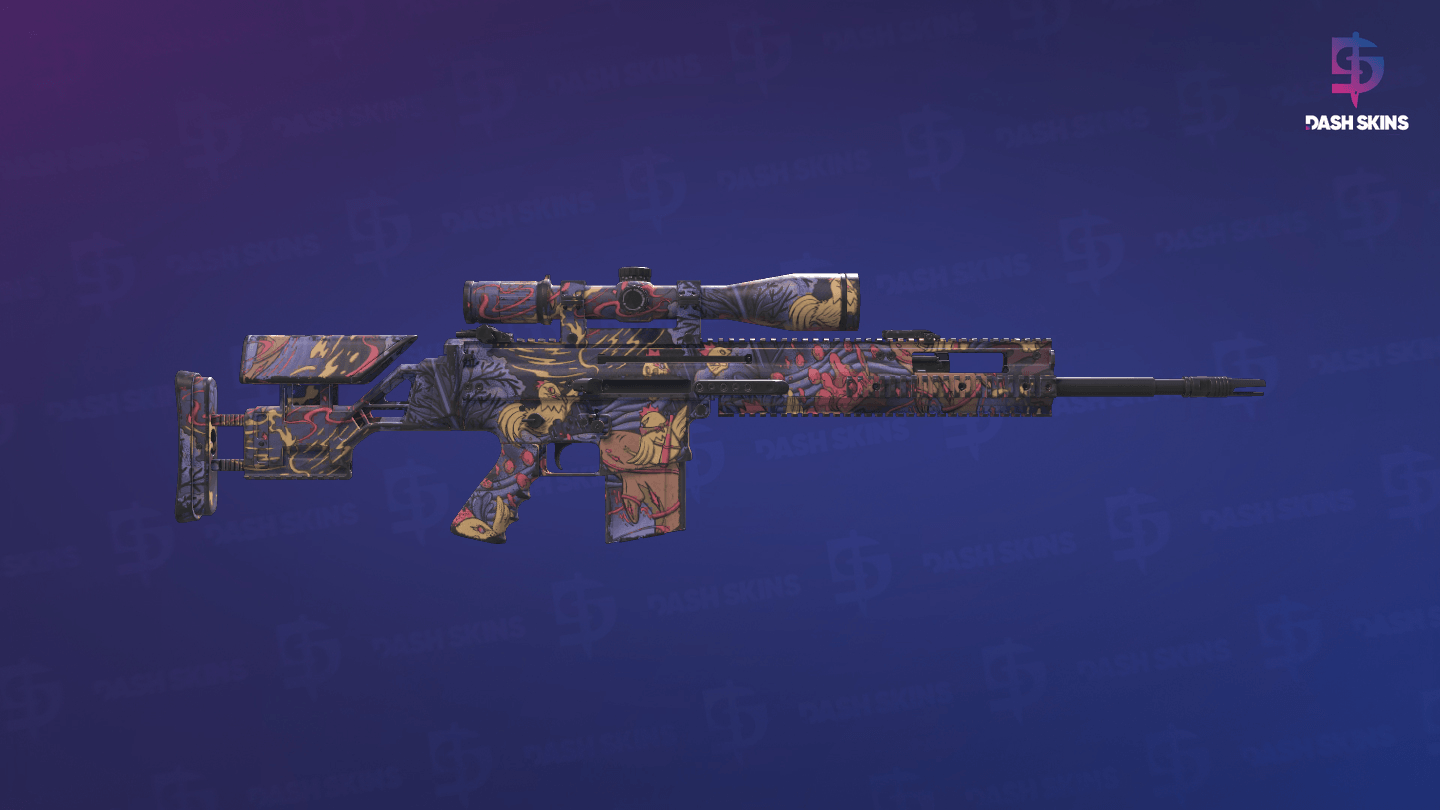 SCAR-20 | Poultrygeist (Field-Tested) - Backside Screenshot
